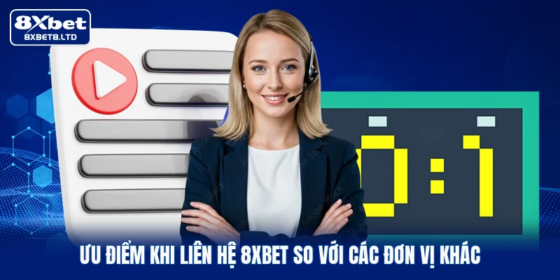 Ưu điểm khi liên hệ 8xbet so với các đơn vị khác
